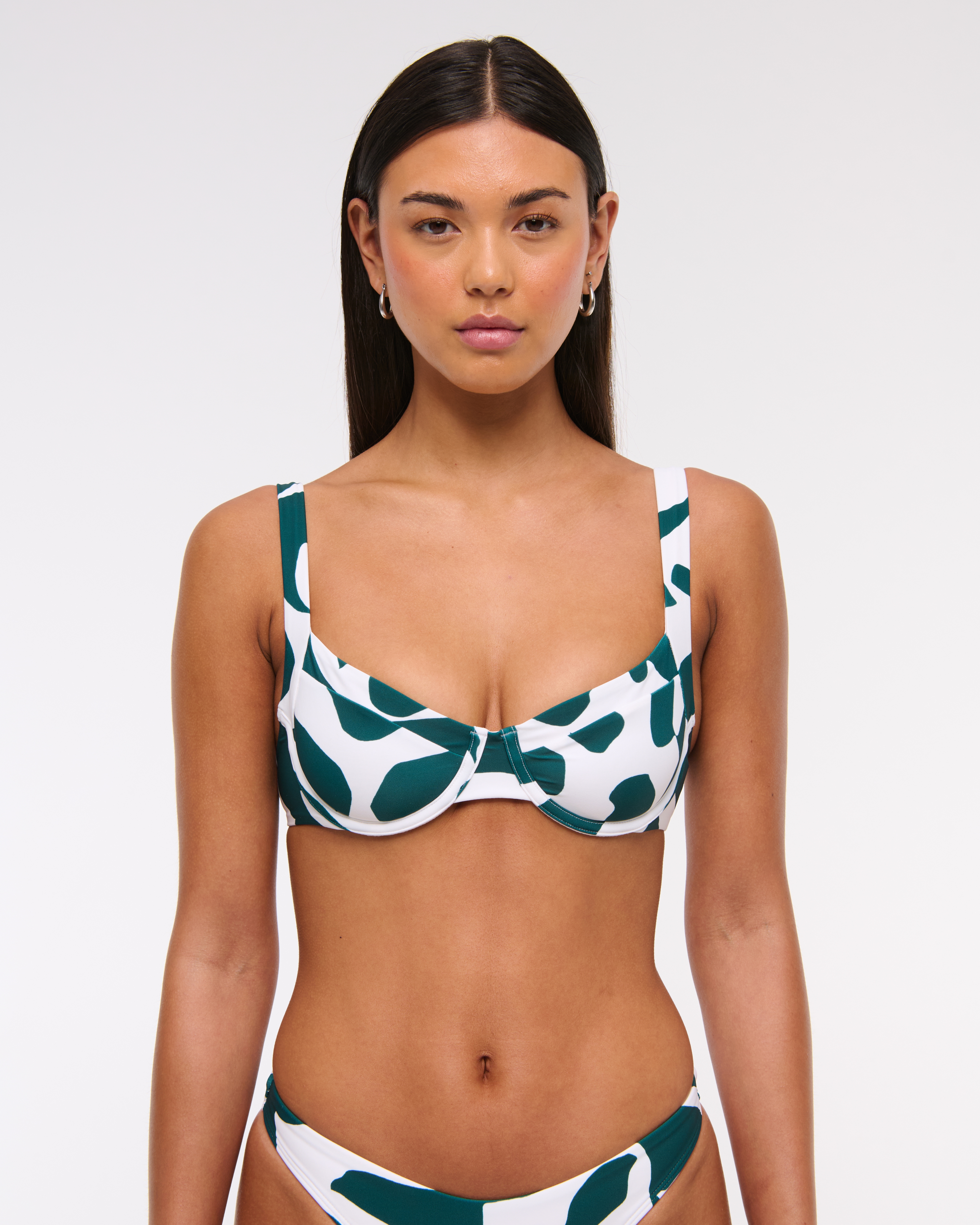 Abercrombie&Fitch New York ビキニ Women's Wide Strap Underwire Bikini Top | Women's Clearance