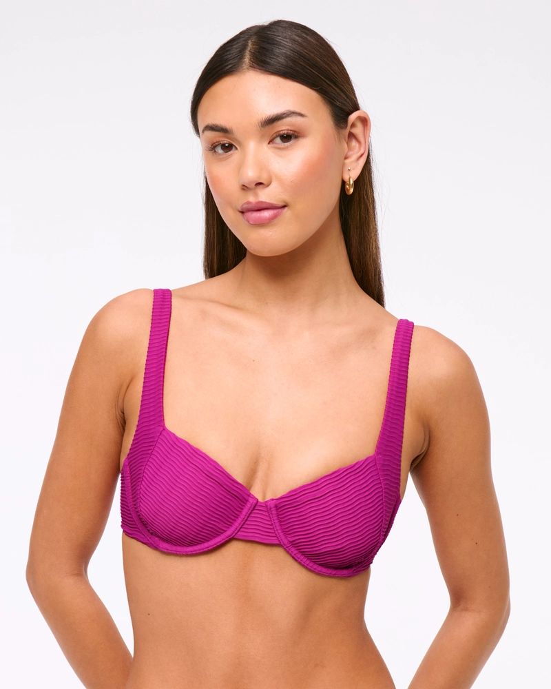 Wide Strap Underwire Bikini Top