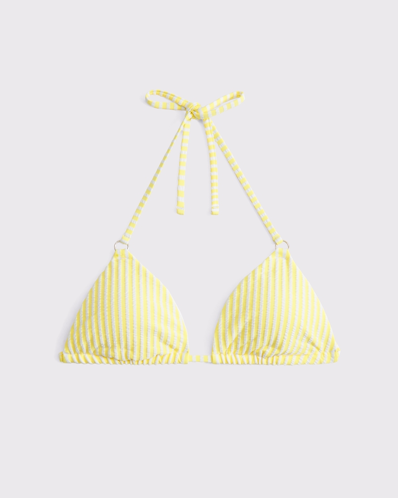 O-Ring Halter String Triangle Bikini Top