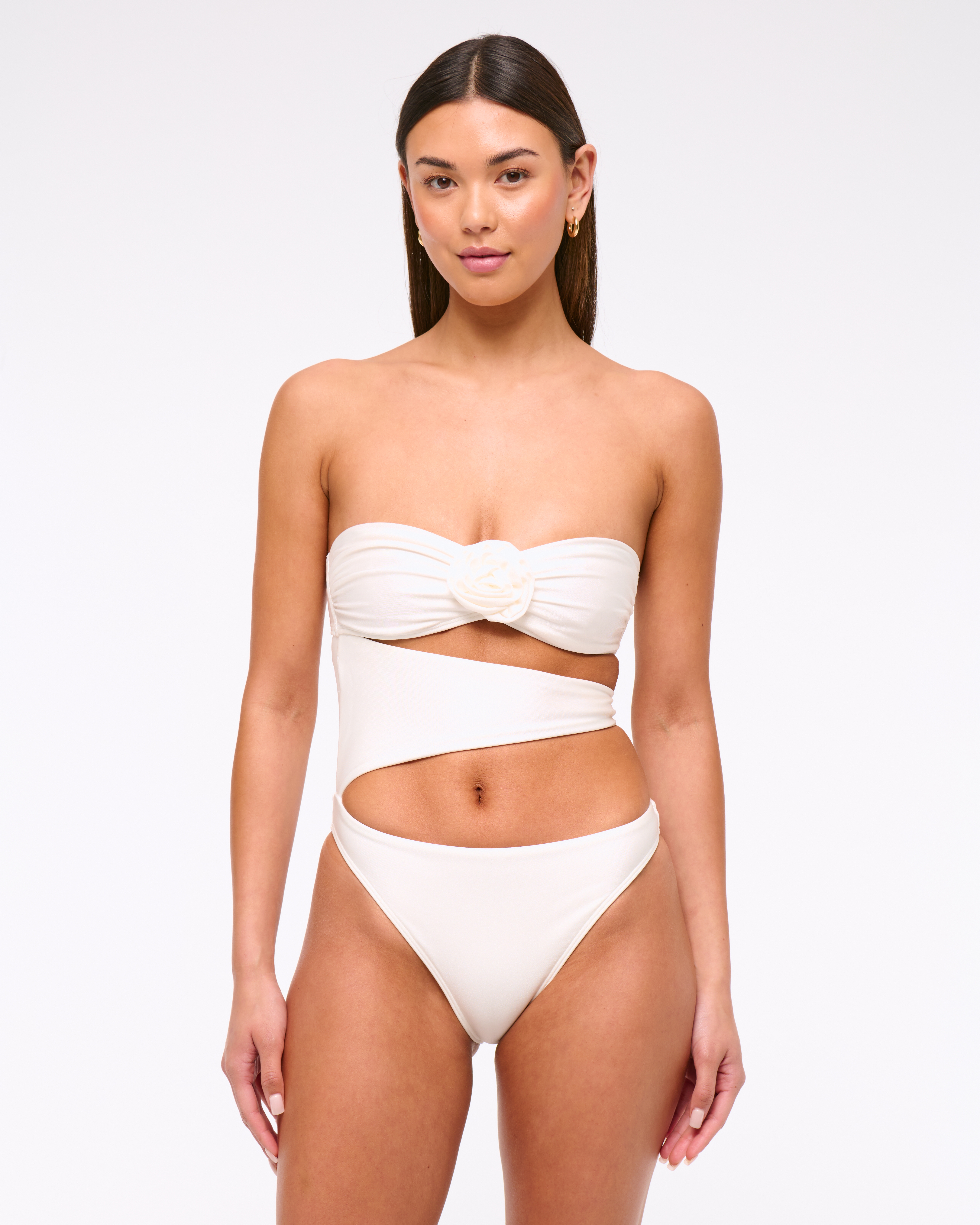 Женские купальники Abercrombie & Fitch Rosette Cutout One-Piece Swimsuit — фото 2
