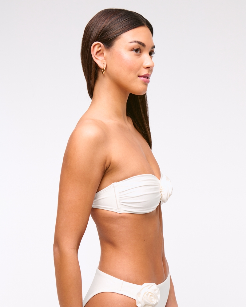 Rosette Bandeau Bikini Top