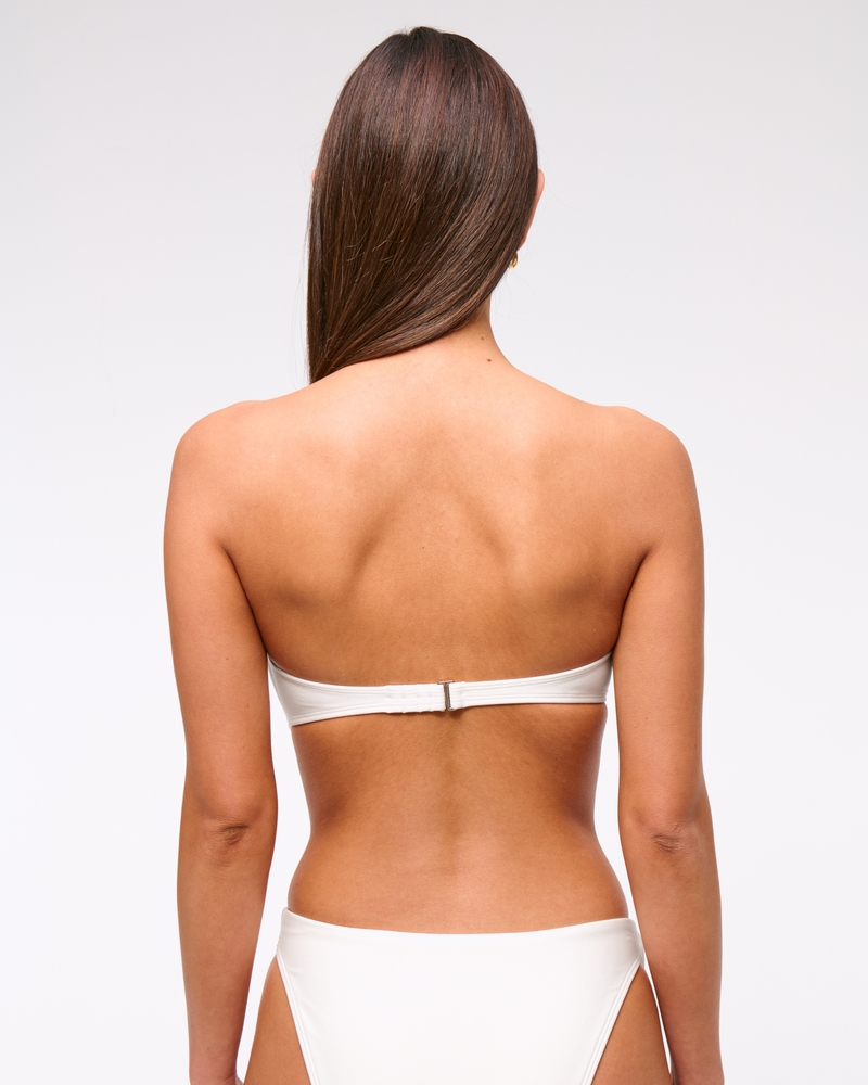 Rosette Bandeau Bikini Top