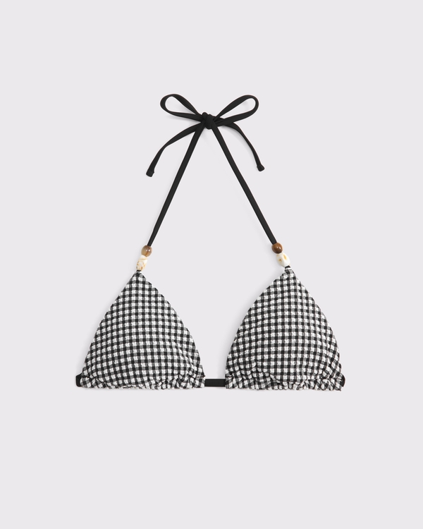 Halter String Triangle Bikini Top