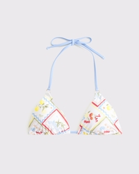 O-Ring Halter String Triangle Bikini Top