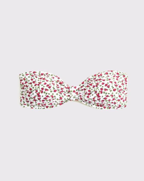 Knot-Front Bandeau Swim Top