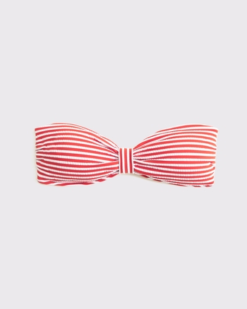 Knot-Front Bandeau Swim Top