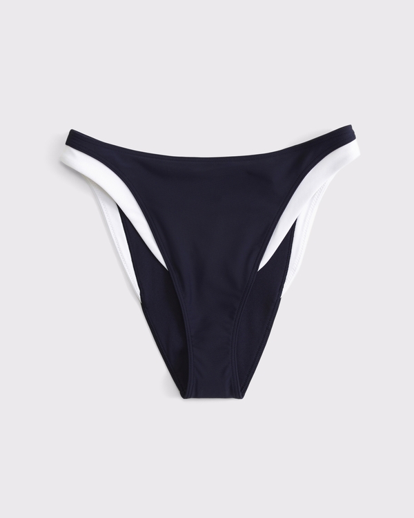 Mid Rise High-Leg Moderate Bottom, Navy view 1