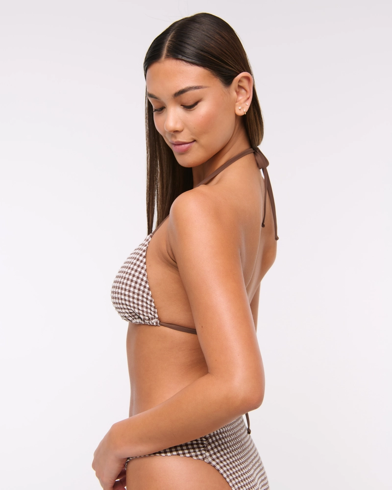 Halter String Triangle Bikini Top