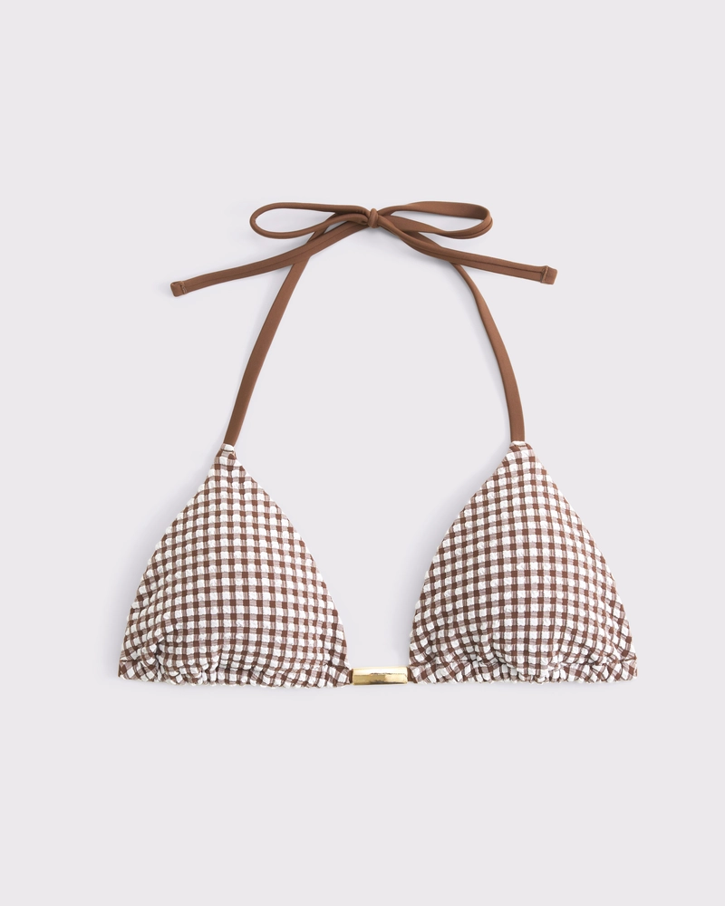 Halter String Triangle Bikini Top