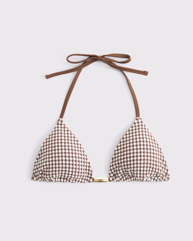 Halter String Triangle Bikini Top