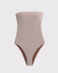 andmary Nadia check swimsuit 新品 ANDMARY】Nadia check swimsuit