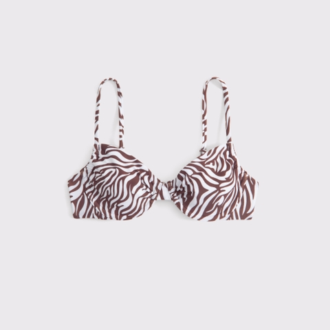 Верх бикини Curve Love Ruched, на косточках — Abercrombie & Fitch