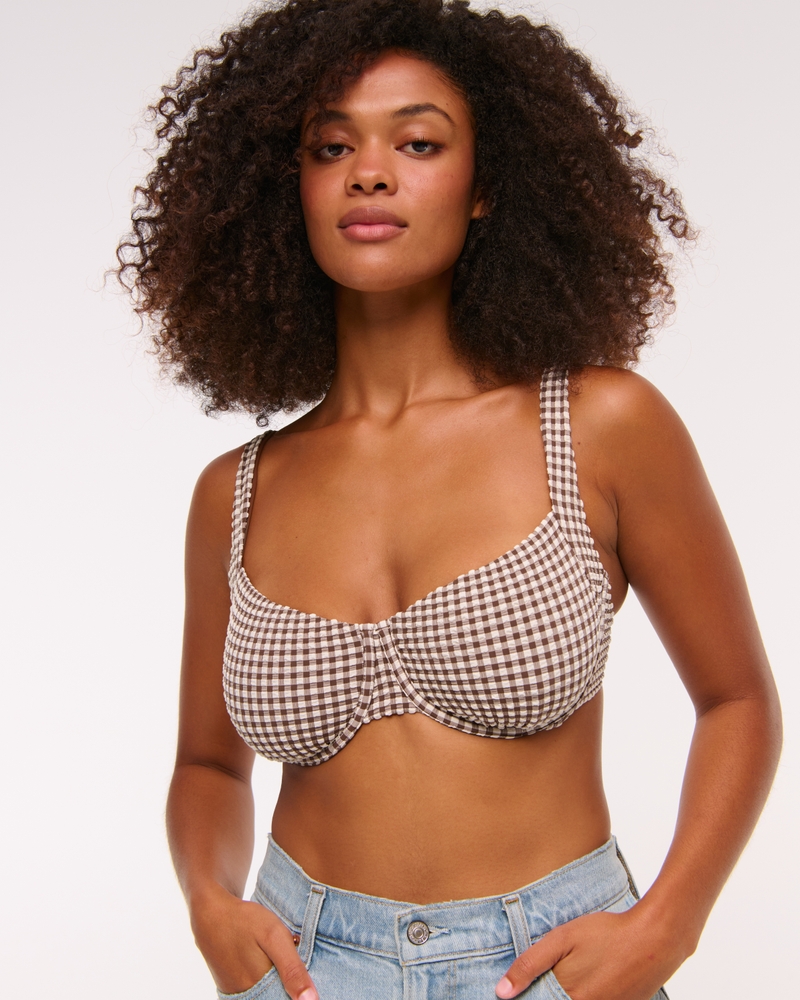 Beaded Halter String Triangle Bikini Top