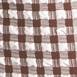 brown gingham