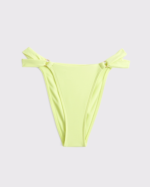 O-Ring High-Leg Cheeky Bottom, Lime Sherbet view 1