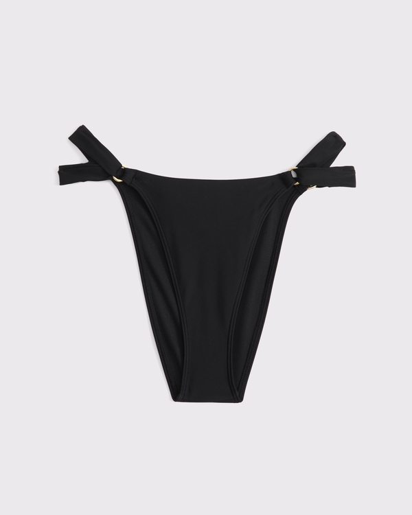 O-Ring High-Leg Cheeky Bottom, Black view 1