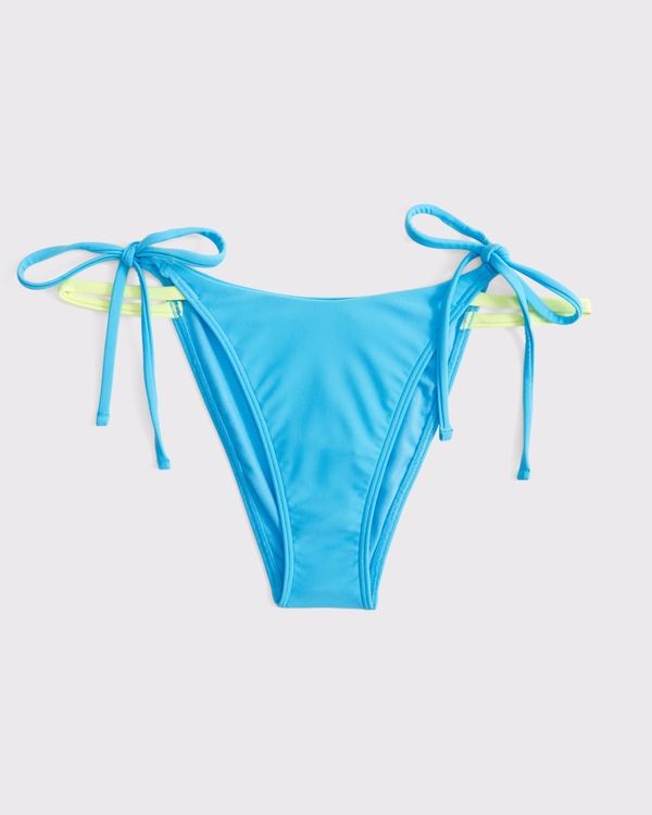 Layered Tie-Side Cheeky Bottom, Blue view 1