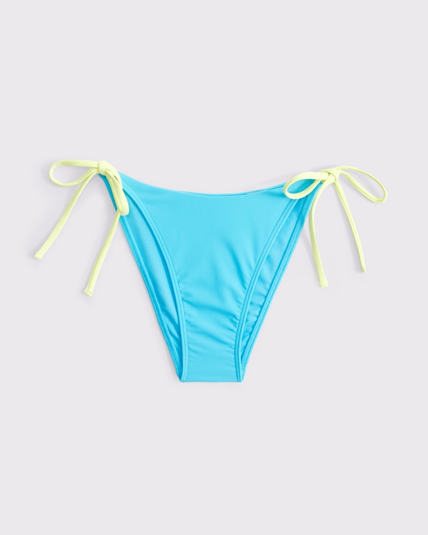 Low Rise Tie-Side Cheeky Bottom, Blue view 1
