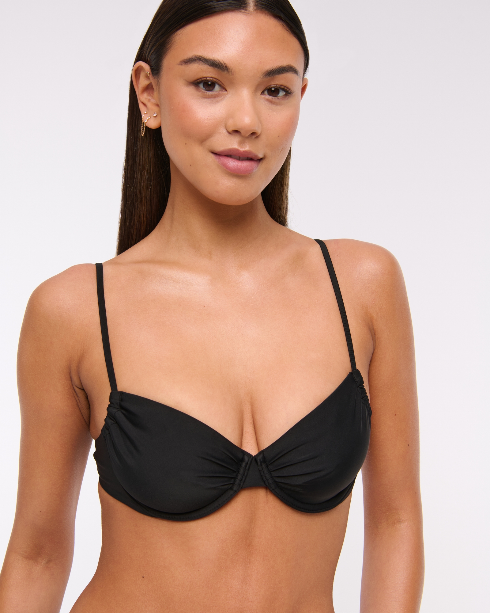 Ruched Underwire Bikini Top