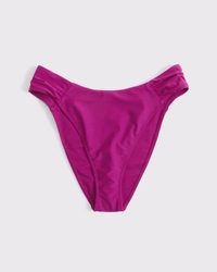 Ruched-Side Mid Rise Moderate Bottom