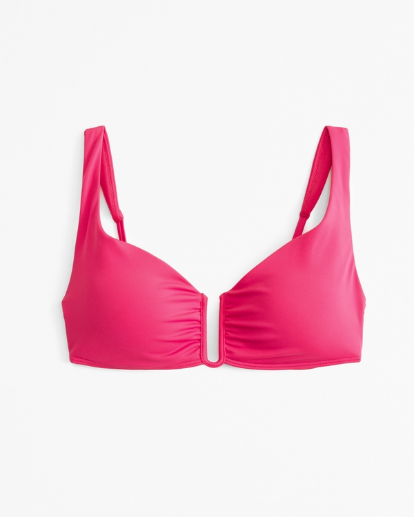 High Apex Hardware Bralette Swim Top, Pink