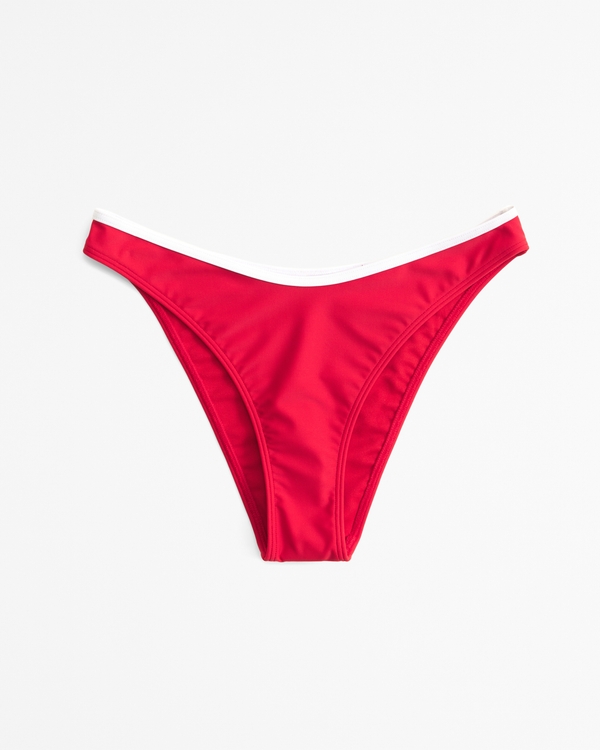 High-Leg Cheeky Bottom, Vivid Red