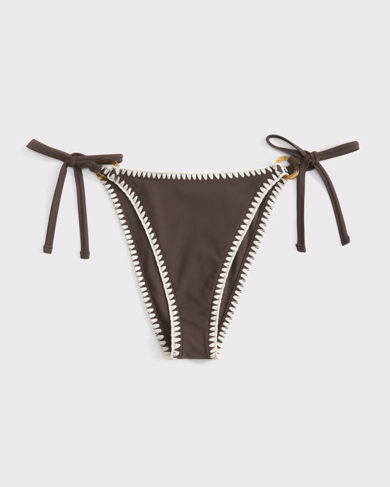 Low Rise Tie-Side Hardware Cheeky Bottom
