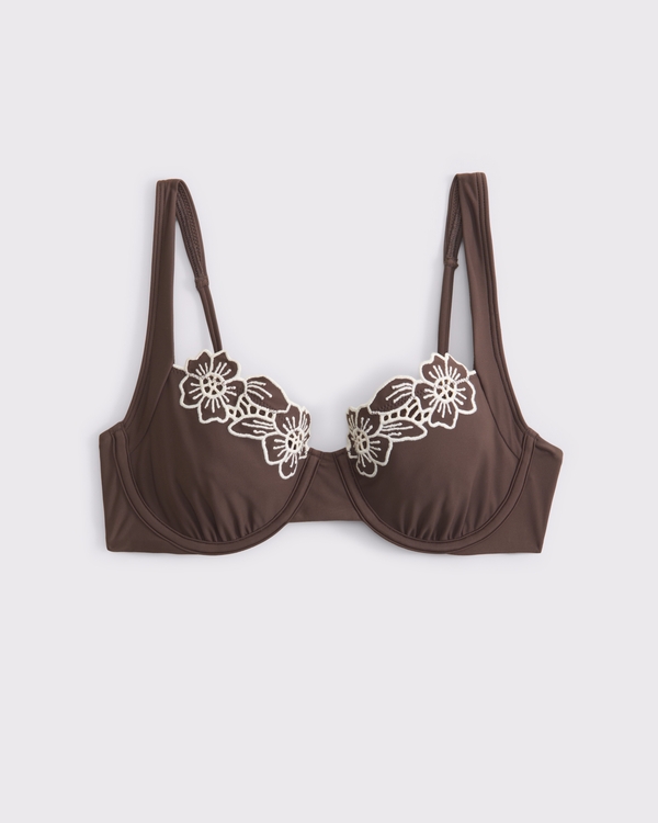 Wide Strap Underwire Bikini Top