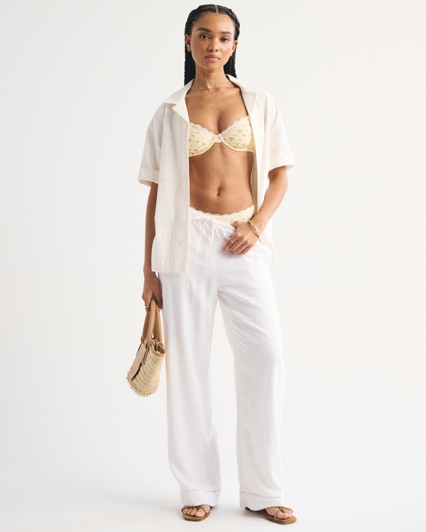 Balconette Underwire Bikini Top, Light Yellow Floral view 2