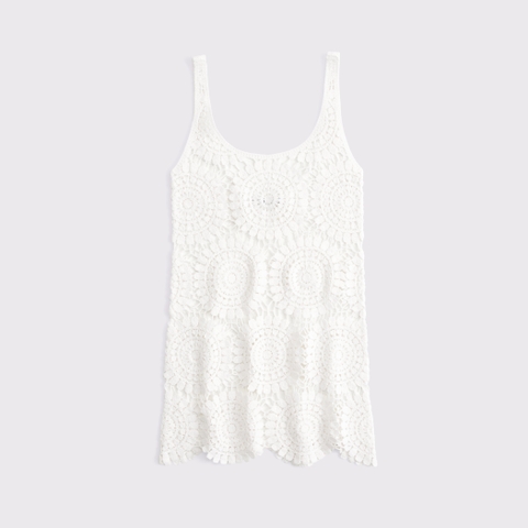 Женские платья Abercrombie & Fitch Crochet-Style Scoopneck Mini Dress Coverup