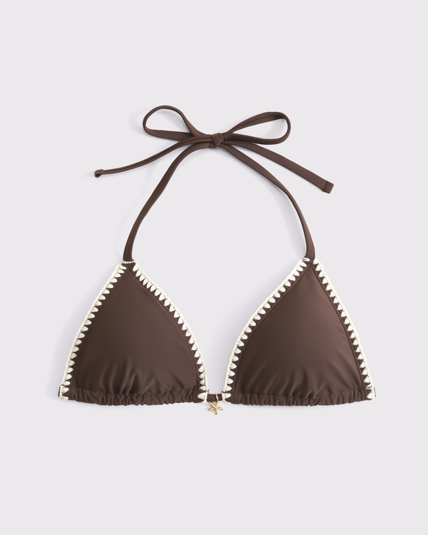 Abercrombie & Fitch Halter String Triangle Bikini Top
