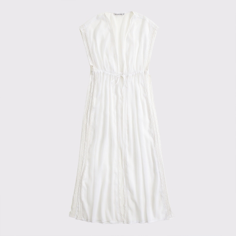 Женские платья Abercrombie & Fitch Tie-Front Lace-Trim Maxi Dress Coverup