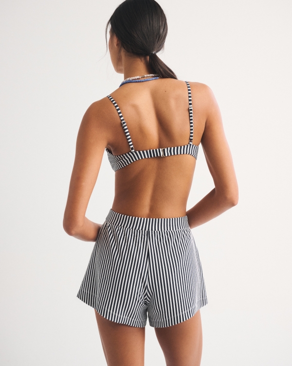 Seersucker Short Coverup