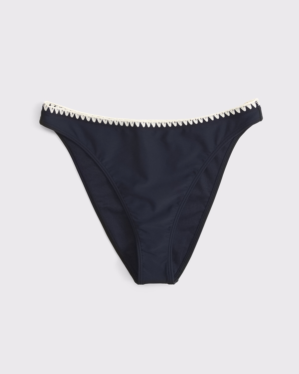 Mid Rise High-Leg Moderate Bottom, Muted Navy view 1