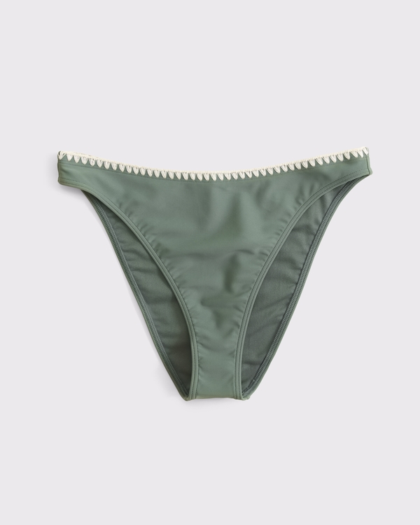 Mid Rise High-Leg Moderate Bottom, Deep Sage view 1