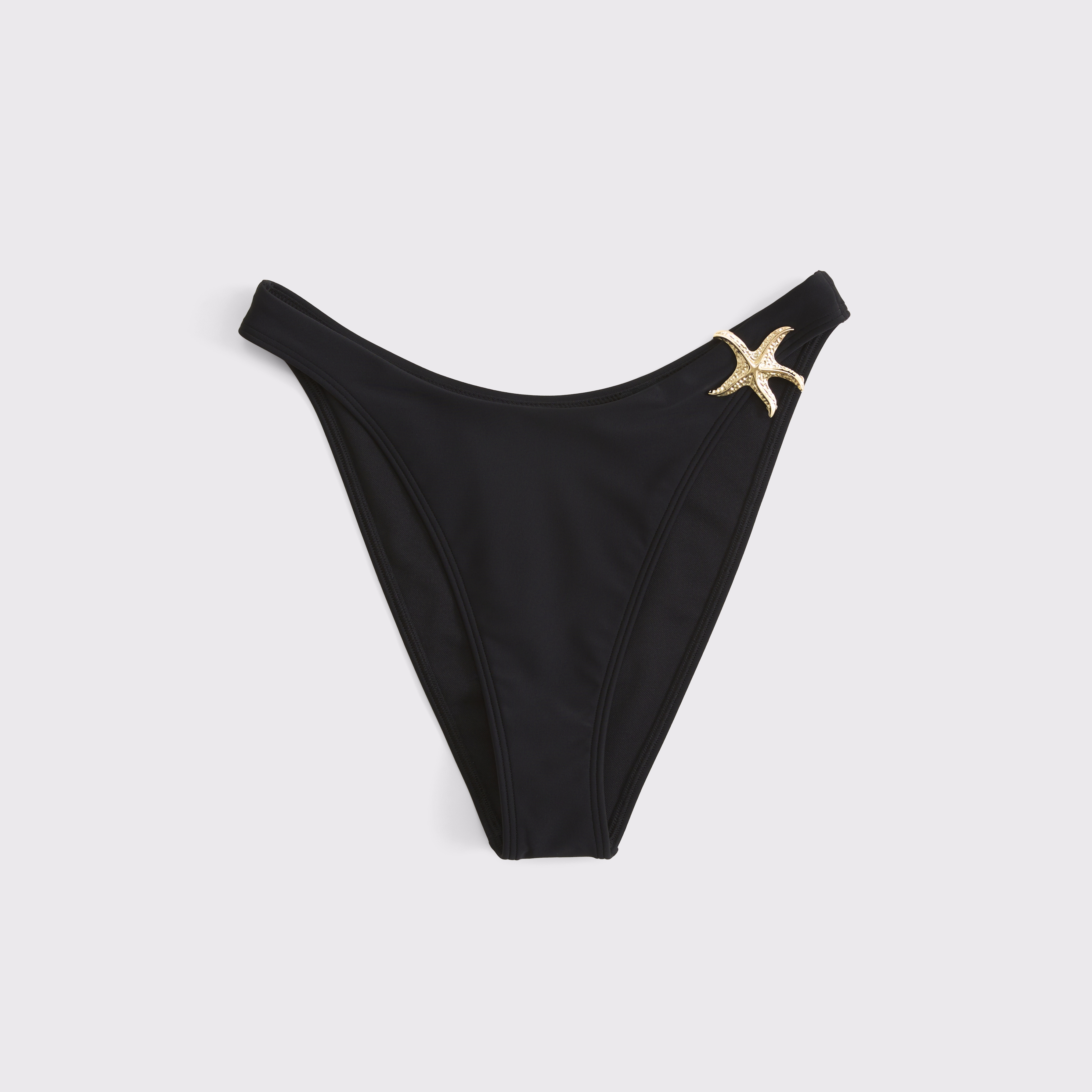 Низ бикини, крой чики, высокая линия бедра — Abercrombie & Fitch, цвет: Чёрный