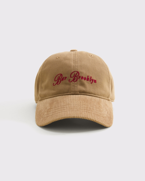 Brooklyn Graphic Baseball Hat, Light Brown view 1