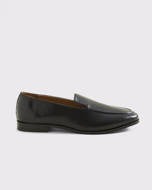 Leather Loafer, Black view 1