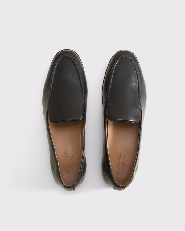Leather Loafer, Black view 2