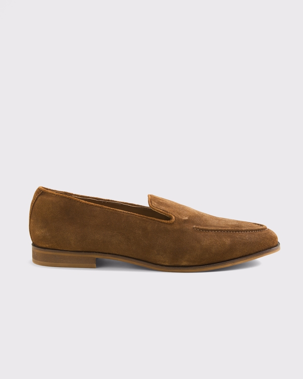 Suede Loafer, Camel Brown view 1