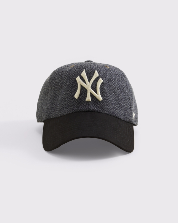 New York Yankees '47 Clean-Up Baseball Hat, Gray Pattern-new York view 1