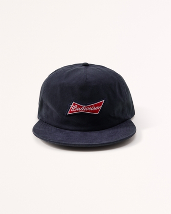 Men's Budweiser Graphic Flat Bill Hat | Men's Accessories | Abercrombie.com