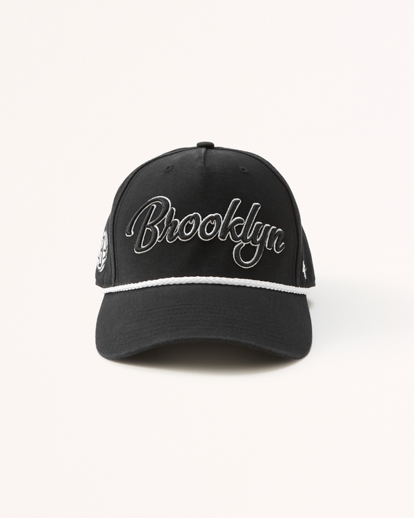 Brooklyn Nets Graphic Trucker Hat, Black