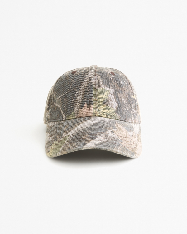 Essential Baseball Hat, Green Camo