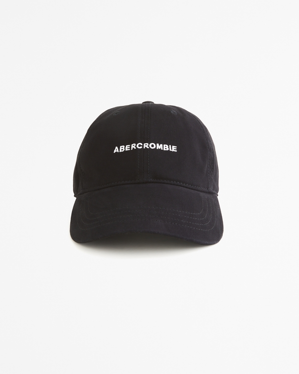 Small-Scale Logo Baseball Hat, Black