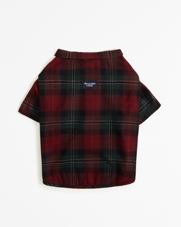 A&F Pet Flannel, Red Plaid