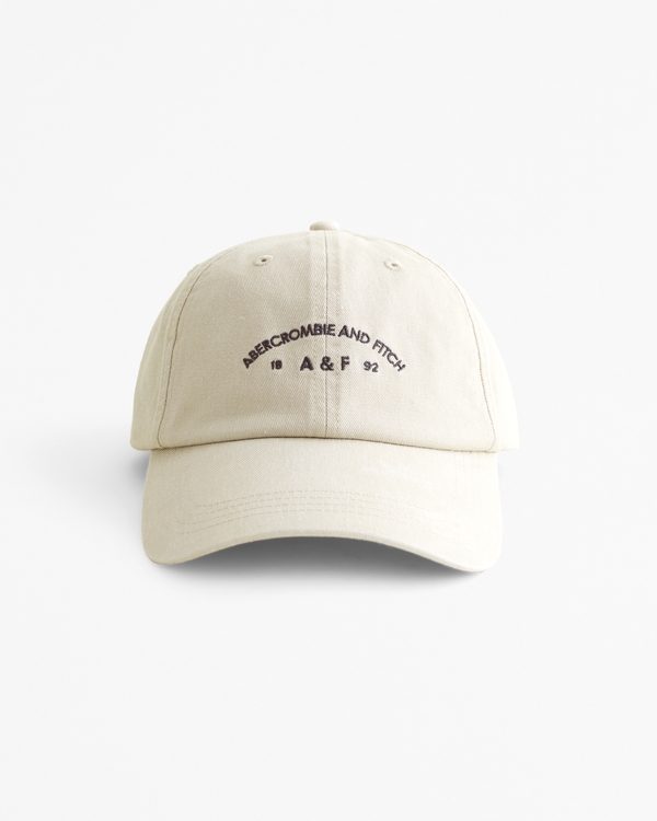 Logo Baseball Hat, Warm Gray
