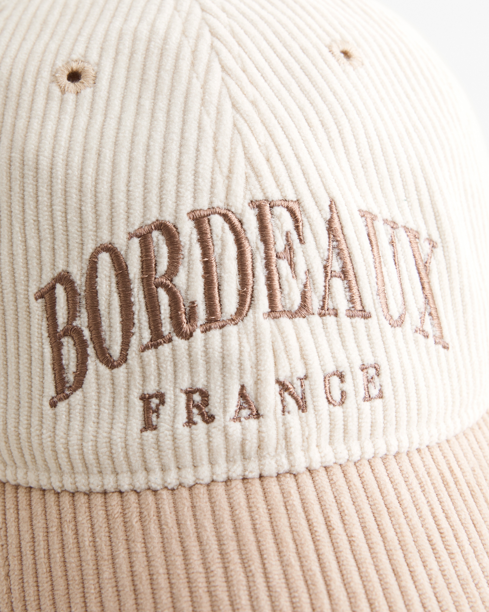 Corduroy Graphic Baseball Hat