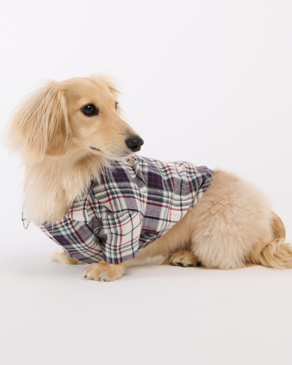 A&F Pet Flannel, Navy Plaid