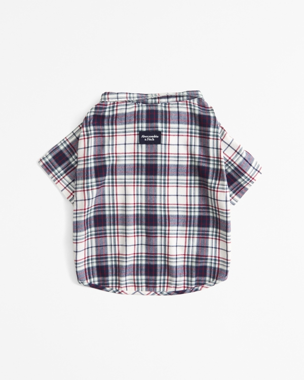 A&F Pet Flannel, Navy Plaid